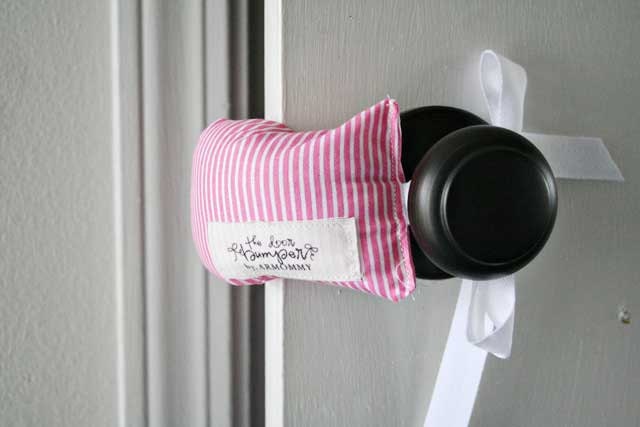 the door bumper - pink stripe