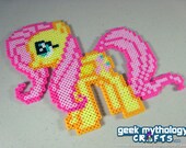 Fluttershy - My Little Pony Friendship is Magic - Perler Bead Sprite