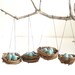 Nest Easter Ornaments Blue Eggs Tree Spring Decorations natural nature inspired handmade eco friendly Home Decor Robins Turquoise