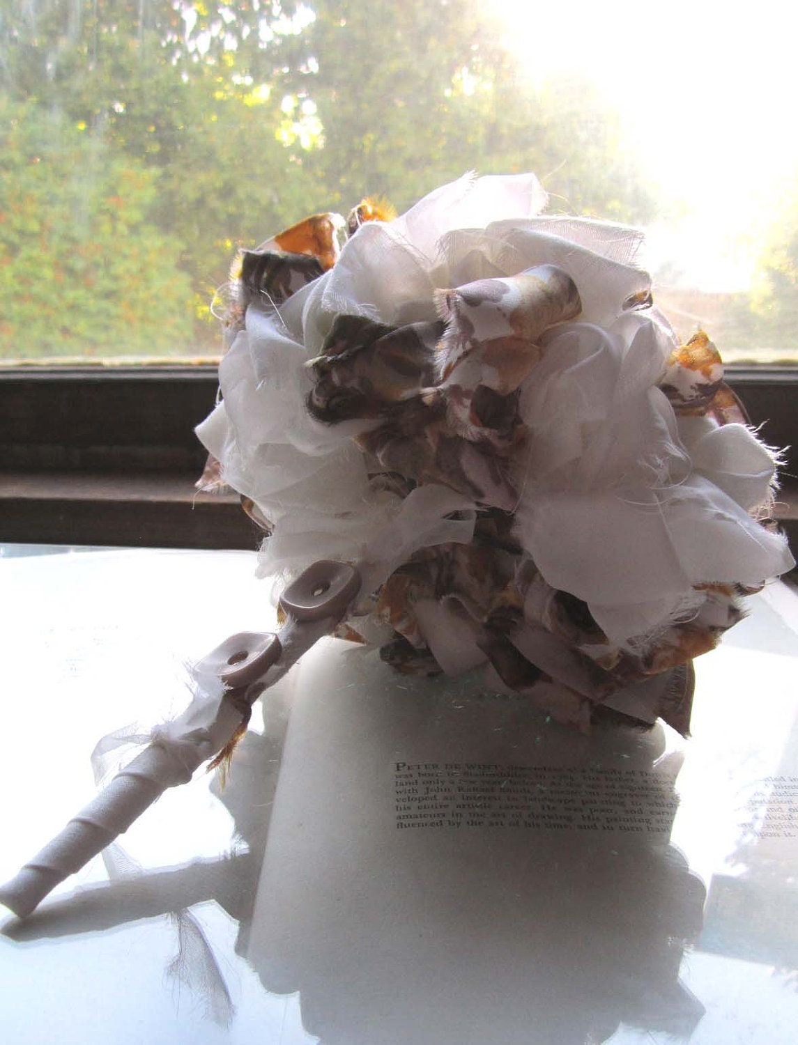 Vintage Fabric Wedding Bouquet