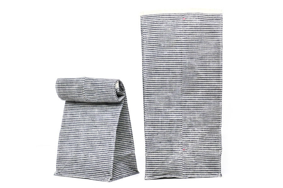 Waxed Cotton Sculptural "Paper" Bags