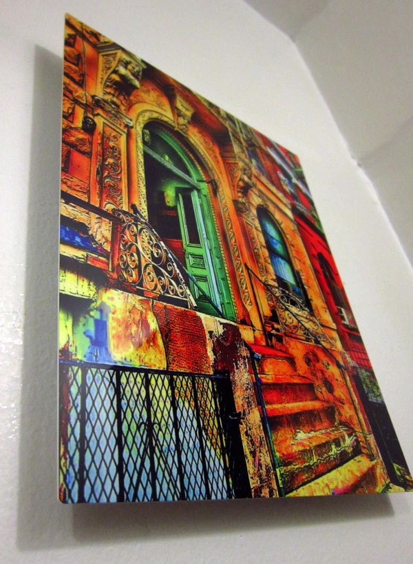 Green Door - ready-to-hang 8" x 10" aluminum print