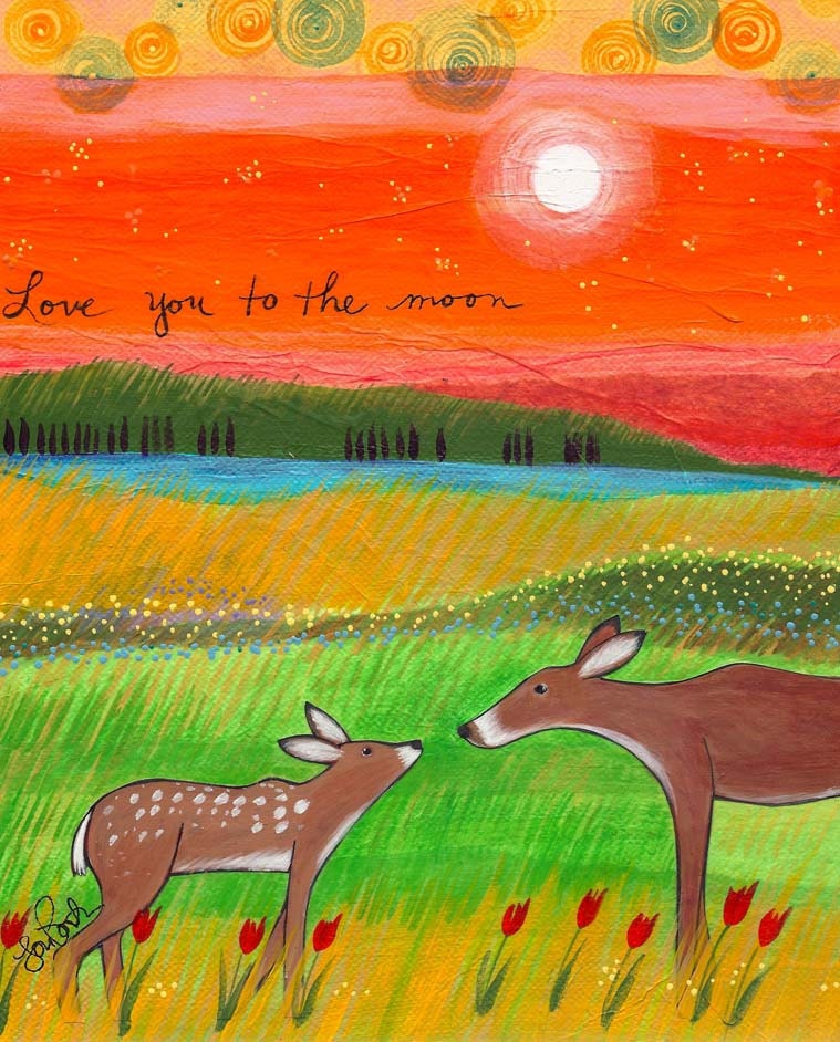 Print : Love You to the Moon