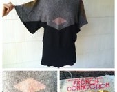 VINTAGE 70s Shetland WOOL kimono sleeve sweater top