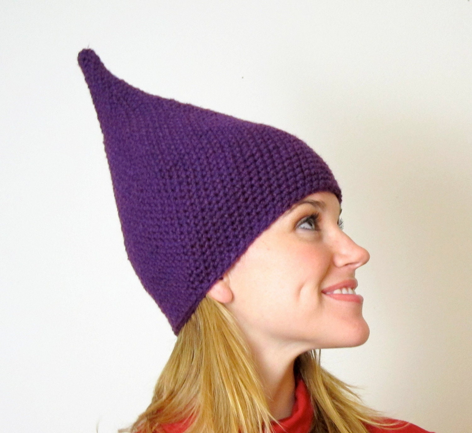 Dark Orchid Purple Elf Hat