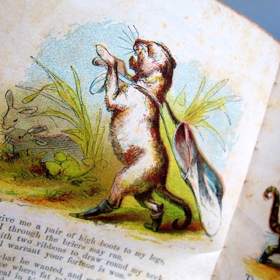 Puss in Boots 19th C Childrens Fairy Tale McLoughlin Bros