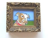 Acrylic Animal Bull Dog Original Painting