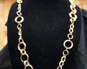 SALE - Long Goldtone Necklace