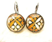 Japanese Paper  Earrings Traditional Japanese Chiyogami Washi Paper Earrings
