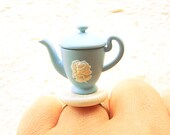 Kawaii Cute Japanese Ring  Teapot Miniature Food Jewelry