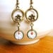 Plum Blossom Earrings Traditional Japanese Chiyogami Paper Earrings Flower Blue