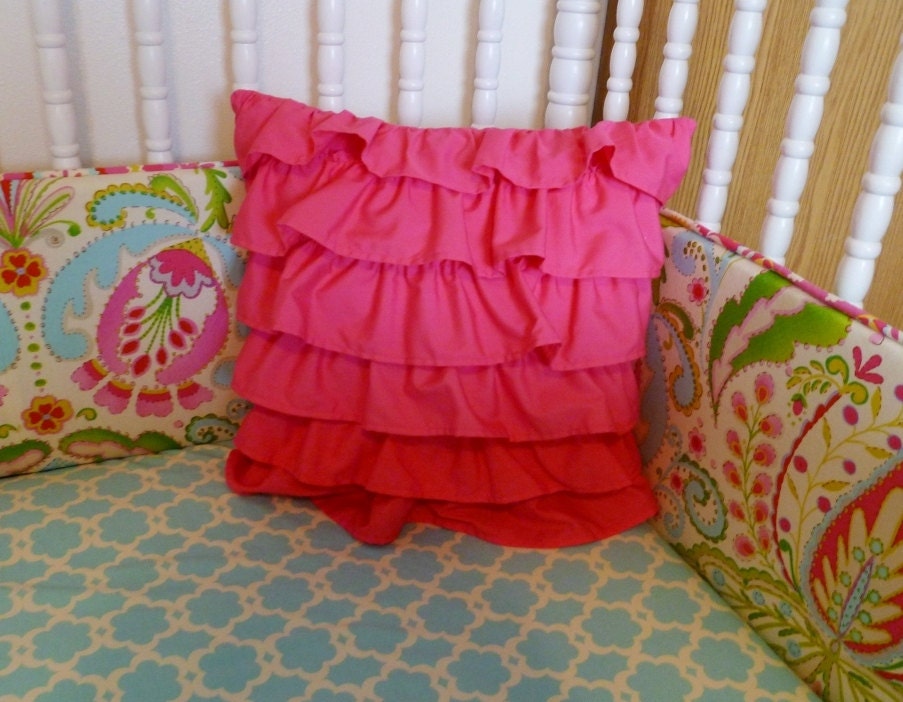 Tiered Ruffle Pillow - customizable