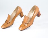 1960s Butterscotch Librarian Brogues