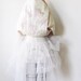 1950s dress / vintage 50s floral party dress / pink and white princess dress