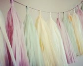 Je t'aime ... tissue paper tassel garland // nursery // wedding decorations // birthdays // party decorations Il_170x135