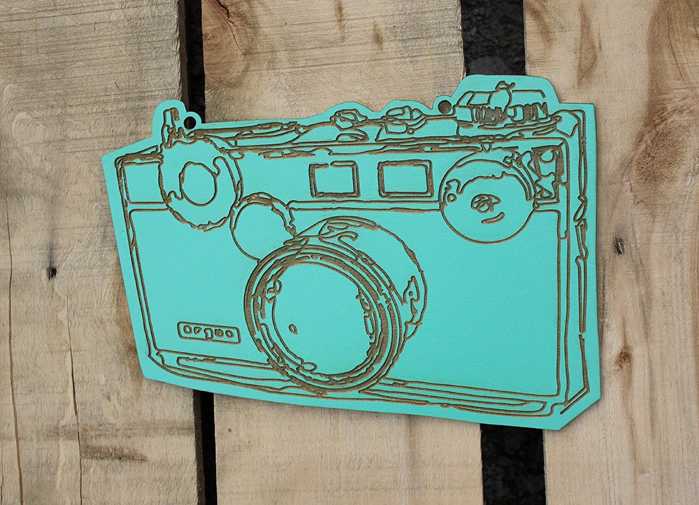 vintage camera wall hanging - for camera lovers - gift for photographers - under 20 dollar gift