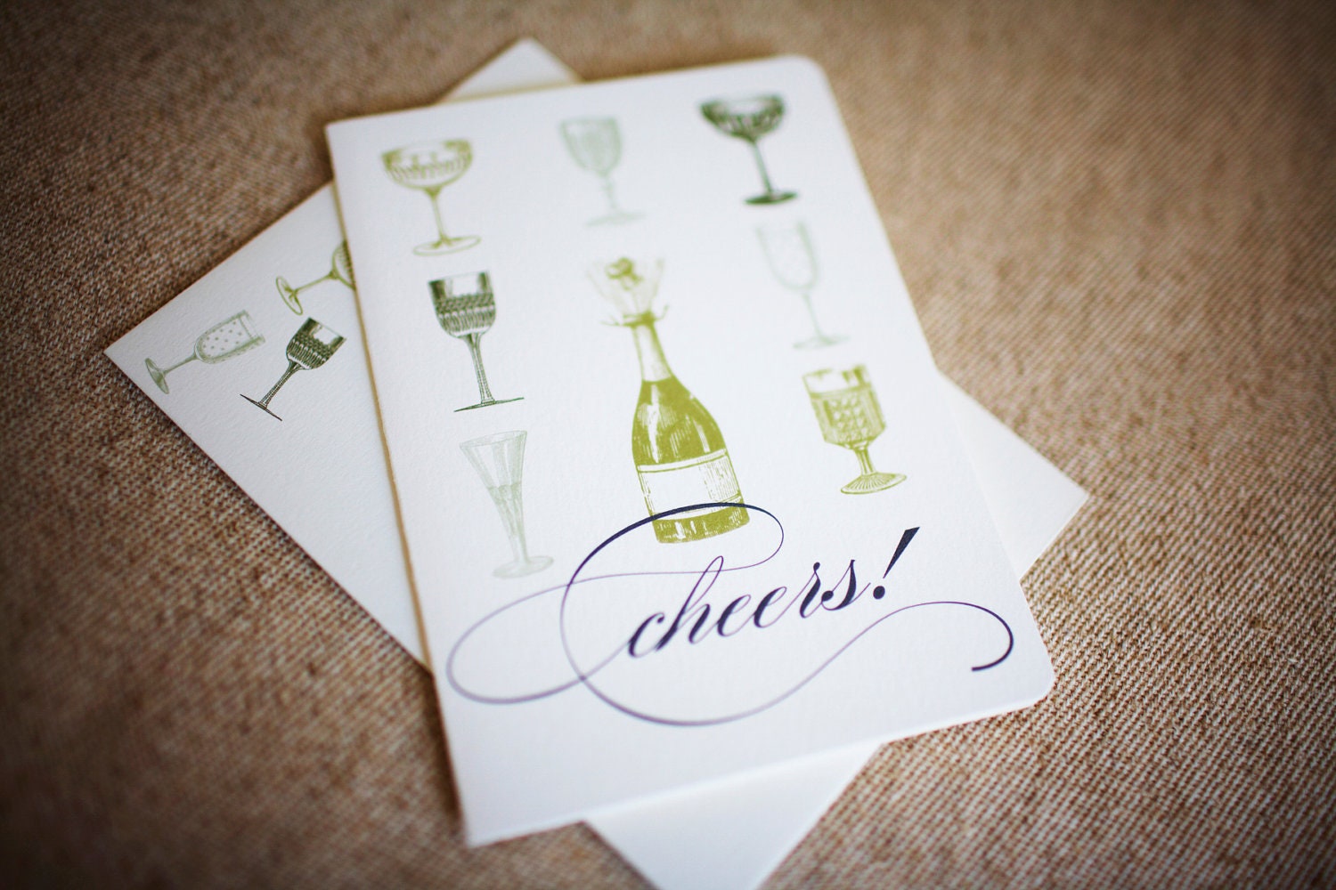 Cheers Celebratory Folded Greeting Card