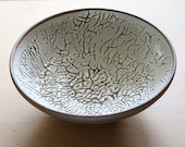 Wheel Thrown Black Mountain Clay Bowl with textured glaze