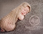 Khaki Mohair Lace Wrap Newborn Photography Prop, Props for Babies,  Children's Photography, Handmade Props, Mohair Wrap, Baby Girl Props