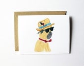 Handsome Pug Card