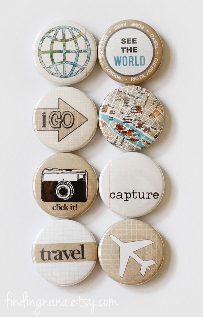 Travel Flair Button