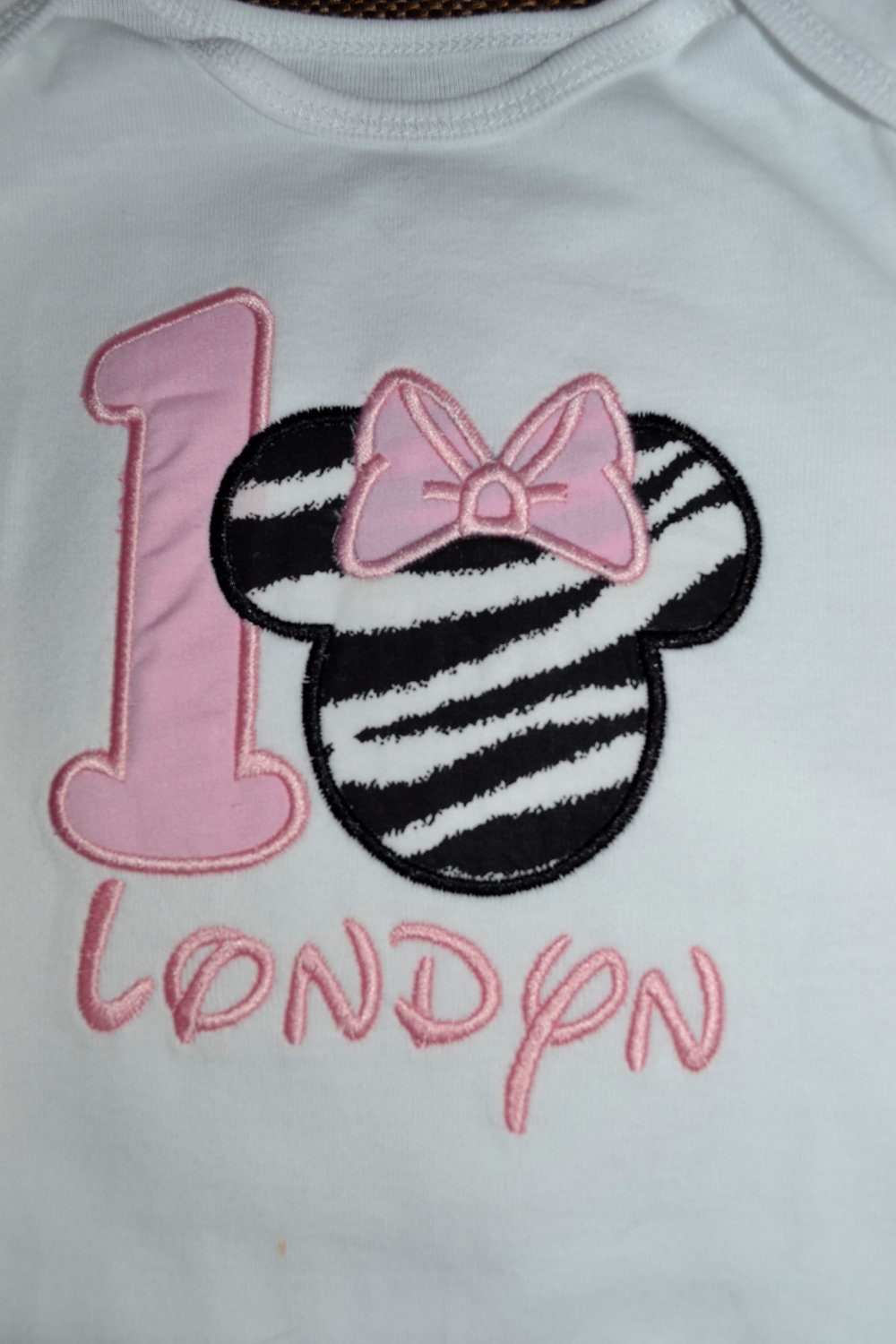 Light Pink Minnie Mouse Birthday Shirt