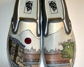 Bright Eyes Conor Oberst Hand Painted Custom Vans Shoes