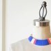 Geometric. Colorblock. Bold. Thread Necklace in Cobalt Blue & Schiaparelli Pink - no. 701K