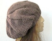 Knit hat pattern- Hat Digital  Knitting PATTERN PDF - Instant Download Seed Stitche Beret  Pattern   French Beret womens hat