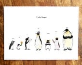 P is for Penguin Card