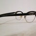 Vintage Rhinestone Cat Eye Frames, Menswear Inspired Black Horn Rims / Screen Star/ Mad Men Eyeglasses or Sunglasses