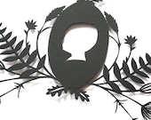 Personalised Botanical Silhouette Portrait - Hedgerow