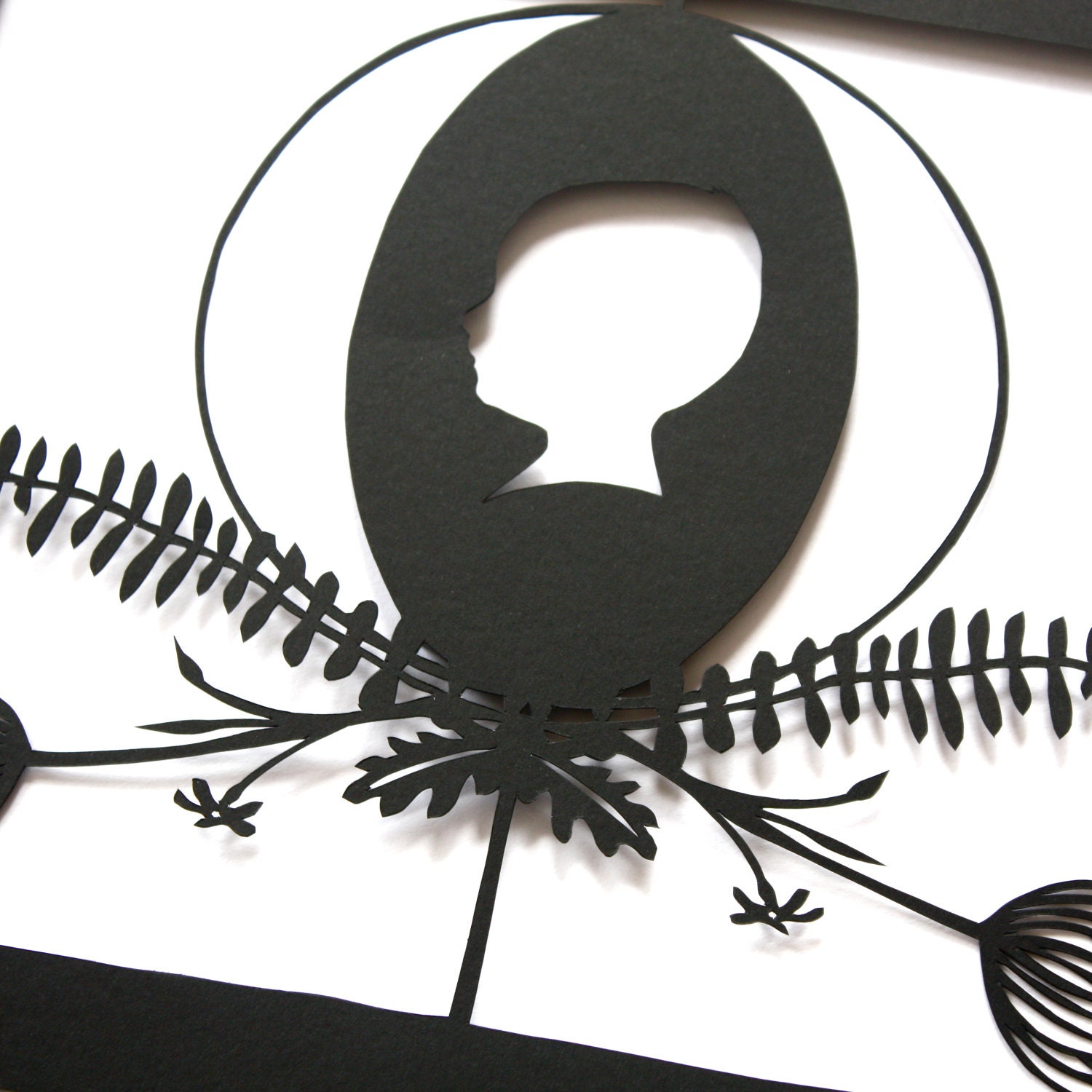 Personalised Botanical Silhouette Portrait - Umbelliferae