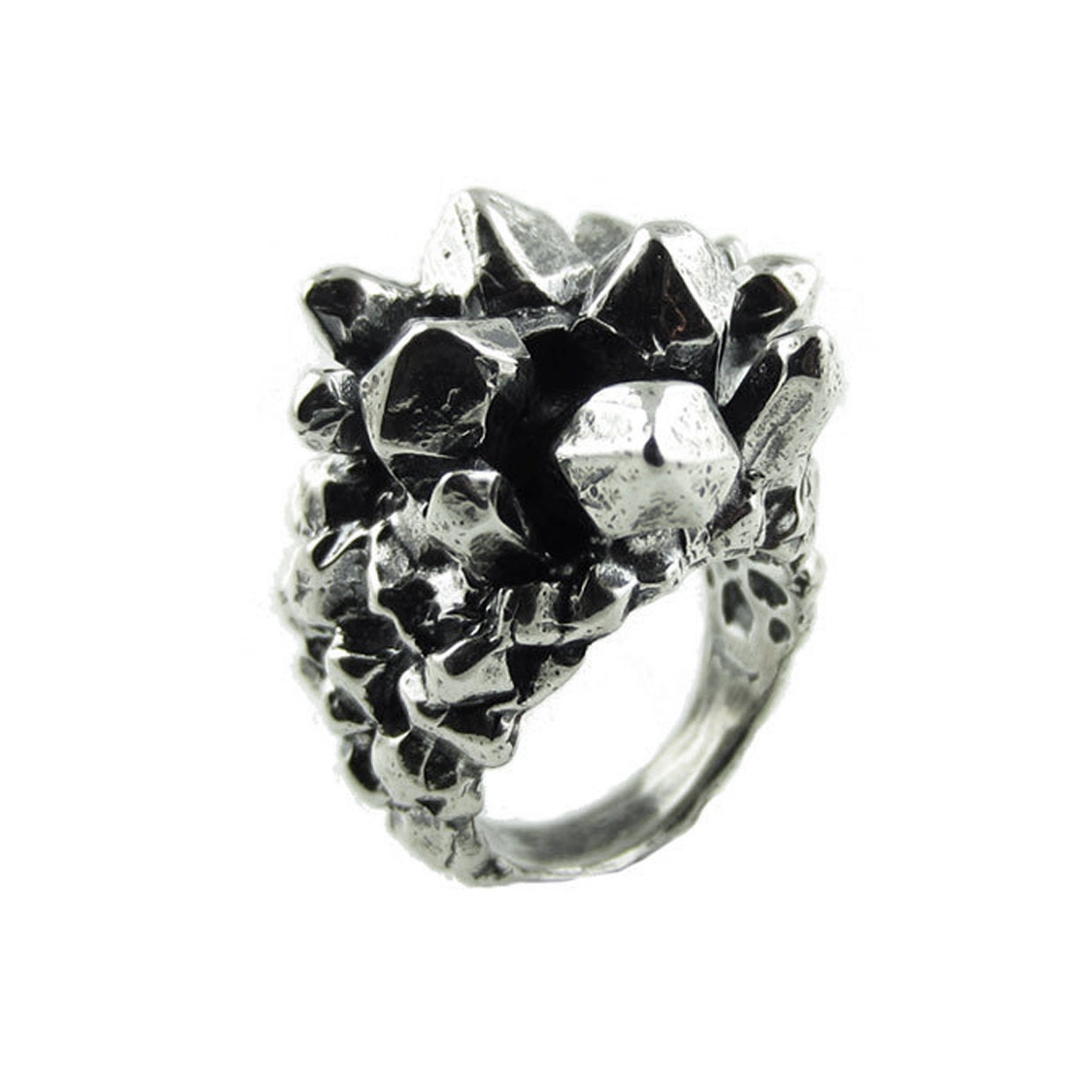 Pineapple Cluster Ring in Silver
