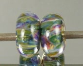 Boro Glass Lampwork Beads Pair for Earrings (2) --- Pr500