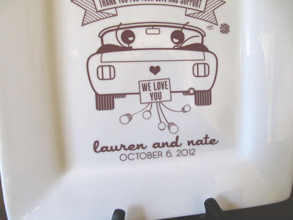 Parent Thank You Platter--Personalized Gift from Bride and Groom RUSH LISTING