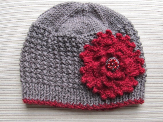 Number 79 KNITTING PATTERN Rice Stitch Hat Adult
