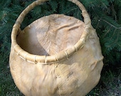 Basket Hanging Pouch Native American Handmade Bark