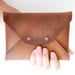 SALE  Waxed Leather Clutch
