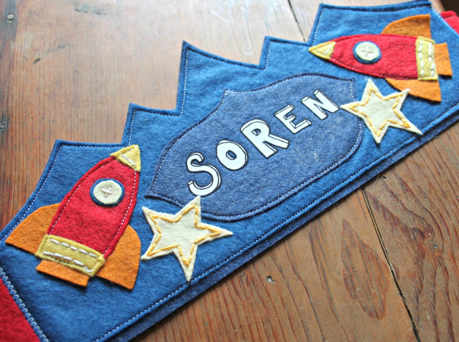 Rocket Ship and Star Crown