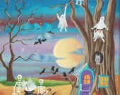 Folk Art Print Halloween Party