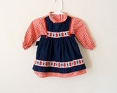 vintage baby girl swiss dress for the mountains