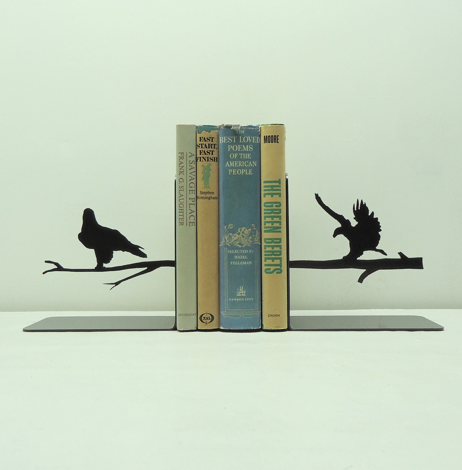Eagle Metal Art Bookends - Free USA Shipping