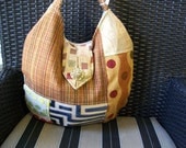 Tapestry handbag -hobo- modern  patchwork  -- ref. h8