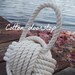 Nautical Decor - Cotton Nautical Doorstop - with Handle - under 40 gift for her, for him, wedding gift, anniversary gift or birthday gift