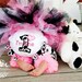 First Birthday Girl Bodysuit, Cow, Farm, Pink and Black