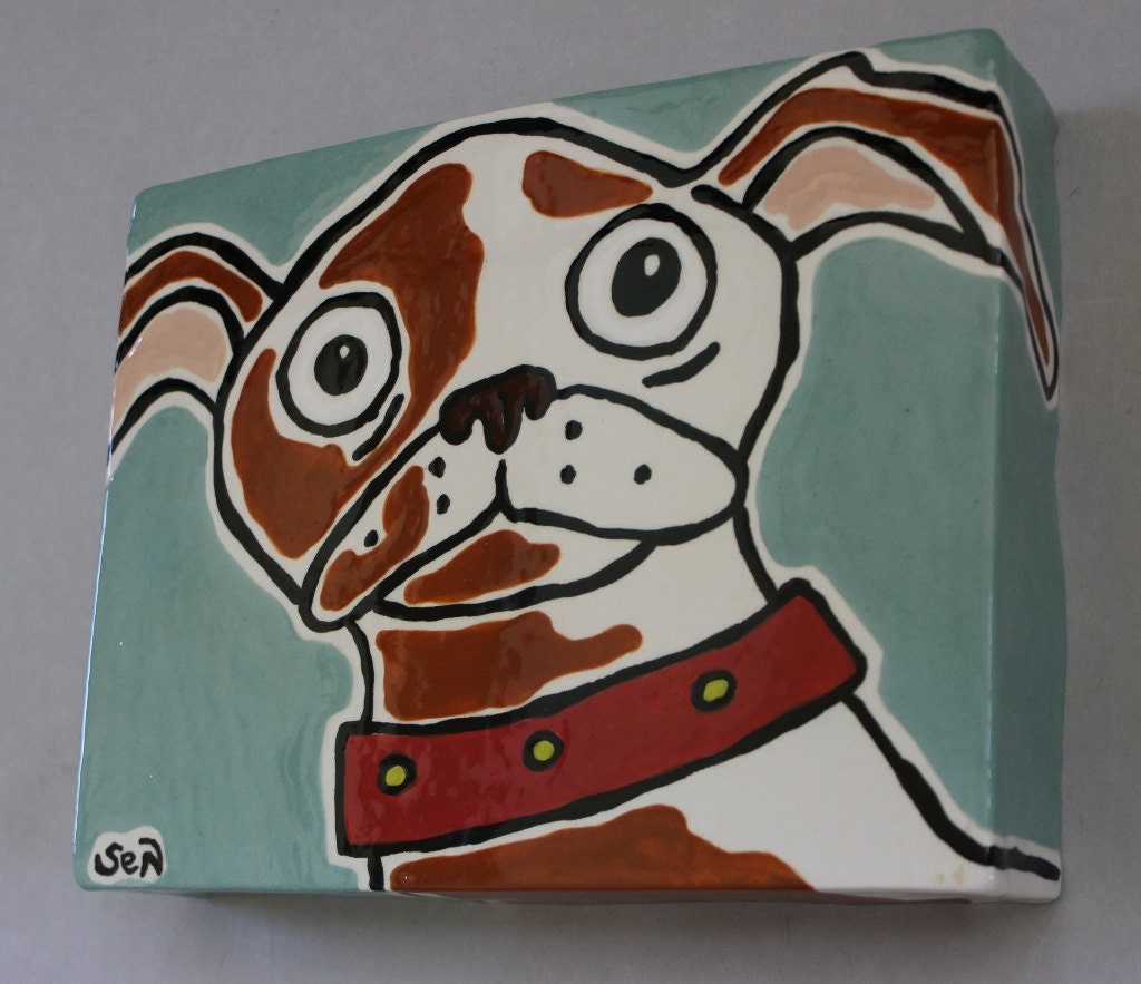 Porcelain Chihuahua Wall Tile Item 1158