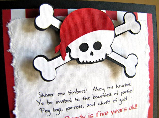 Pirate Party Invitation - Shiver Me Timbers