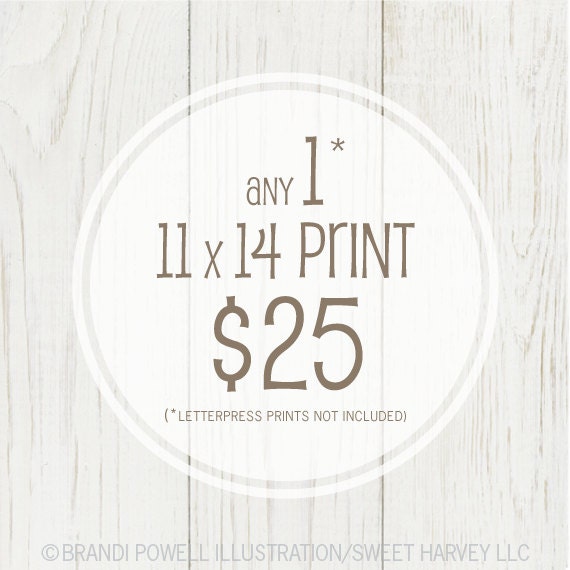 Large Poster: Any 1 Digital Art Poster 11 x 14 - Typography Print, Inspirational Quote Poster, Nursery Decor, Wall Art, Personalized Print