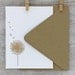 Dandelion Letterpress Stationery Set - Dandelion Note Card Set - Tan, Taupe, Beige, Khaki, Spring Flower, Summer Fall - 10 pack (NDD3)